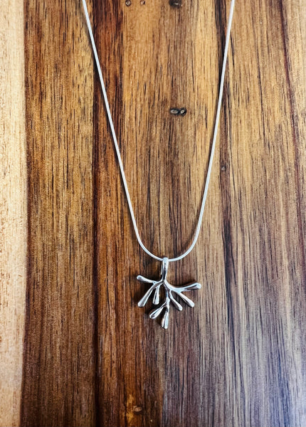 Sterling Silver Branch Necklace