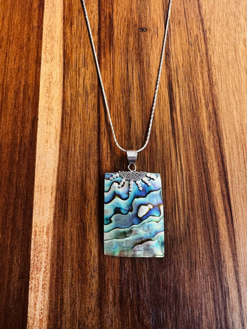 Rectangular Mother of Pearl Necklace