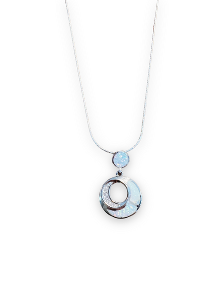 Circular Opal Necklace